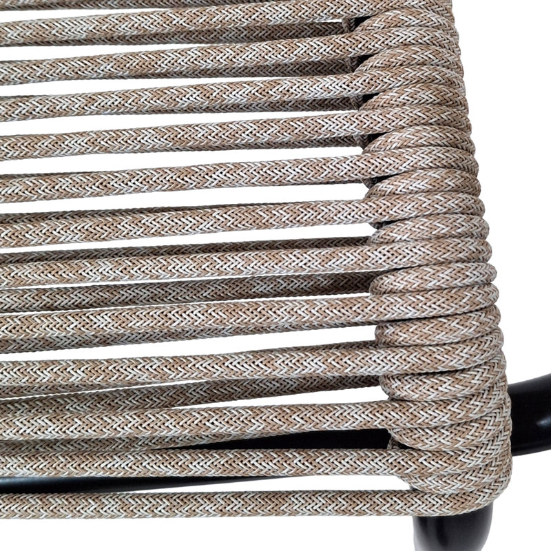 Stackable Outdoor Patio Dining Armchair, Taupe