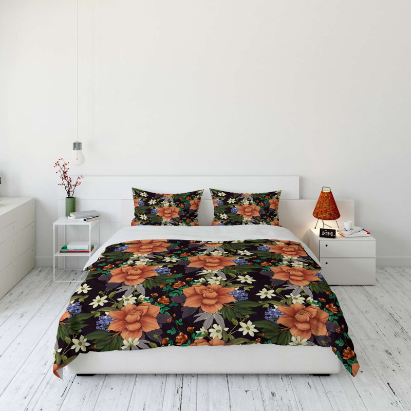 Super King Quilt Cover Set, 100% Soft Polyester & Cotton Blend, 102.4 x 86.6 Duvet Cover & 19.7 x 31.5 Pillowcases (2 Pieces) | Machine Washable, Envelope & Button Closure | Elegant & Durable Bedding Solution