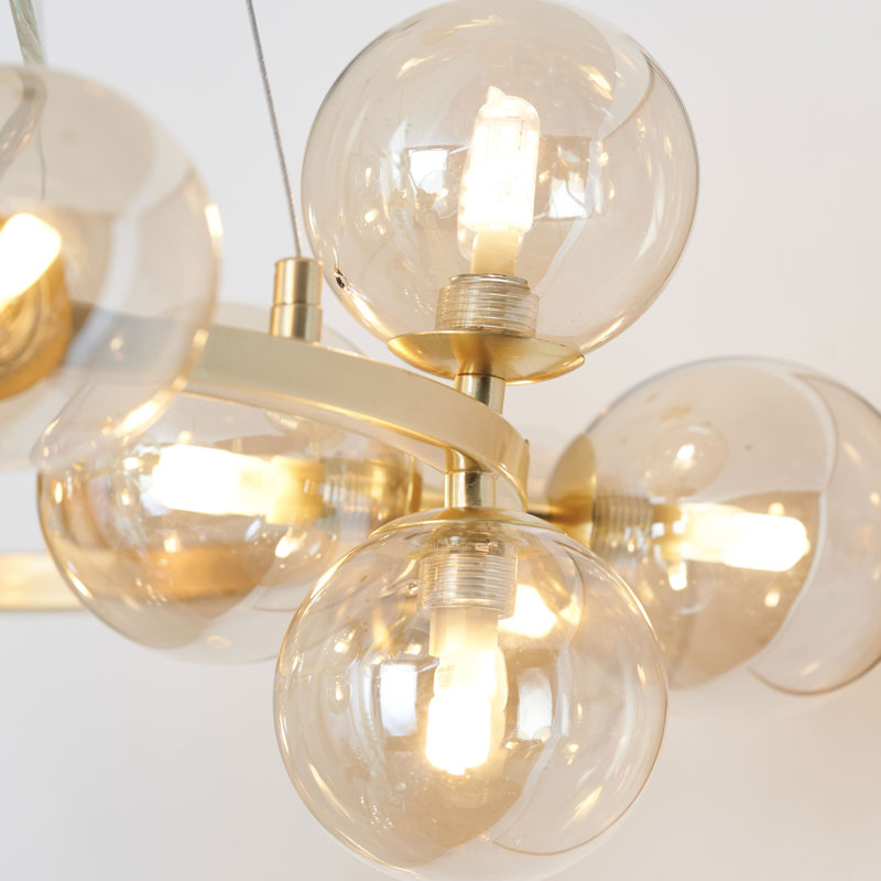 Ailis 15 - Light Geometric Pendant, Gold