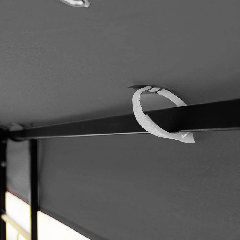 Auvent de remplacement pour pavillon de jardin 10 pi x 10 pi - Tissu à deux niveaux pour protéger le toit contre les intempéries et les rayons du soleil