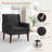 Mid-Century Accent Chairs Featuring Removable Cushions-1569348496