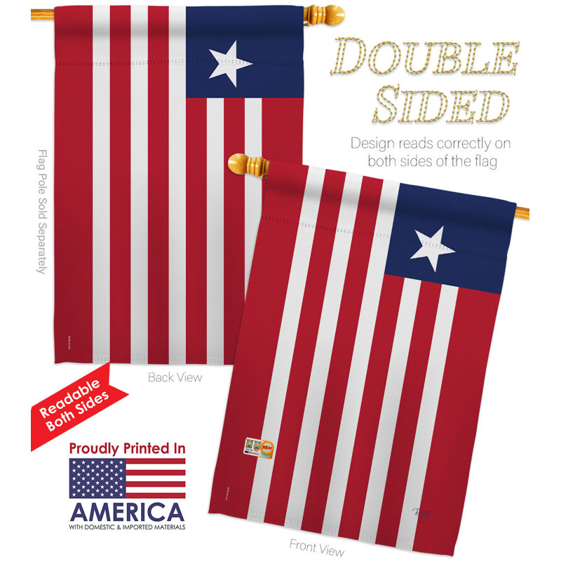Ensemble de drapeaux en polyester 2 côtés 40 x 28 po