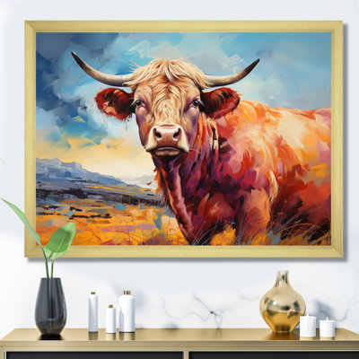 Vache, campagne, palette IV - impression