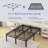 14 Inch Bed Frame, Double Layer Metal Bed Frame with Round Corner Legs, 4000LBS Bed Frame & Box Spring 2 in 1 Platform with Headboard Holes Mattress Baffles-1448640101-1447872243
