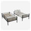 Lit superposé convertible simple au-dessus d'un lit simple en métal avec échelle - Structure en fer noir robuste pour enfants et adolescents-1184340592
