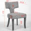Ensemble de 2 chaises de salle à manger rembourrées 33 po H-114194240