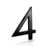 4'' H Metal House Number