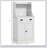 Versatile Microwave Cabinet with Storage, Double Doors, Adjustable Shelves, and Cable Hole for Kitchen and Dining Room