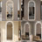 LED Full Length Wall Mirror, Symmetrical Arch Mirror with Dimmable 3 Color Temperature Lighting