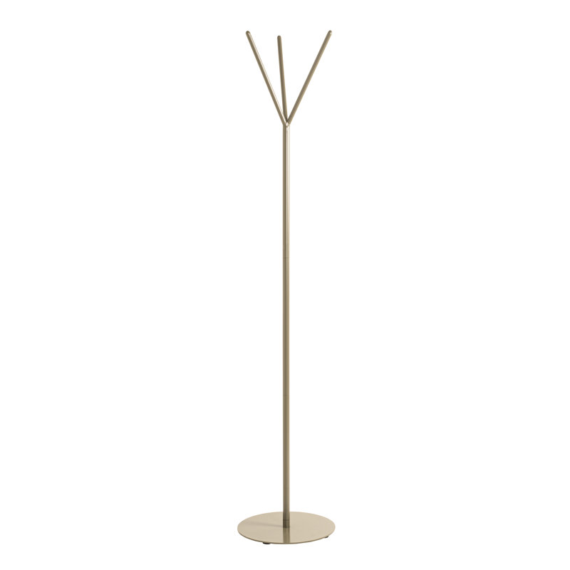 Orlina Freestanding 3 - Hook Coat Rack, Gold