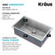 KRAUS Standart PRO™ Undermount 16 Gauge Stainless Steel Kitchen Sink