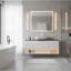 Meuble-lavabo flottant 48 po avec 1 tiroir, tablette ouverte et vasque en céramique 48 po-497690668