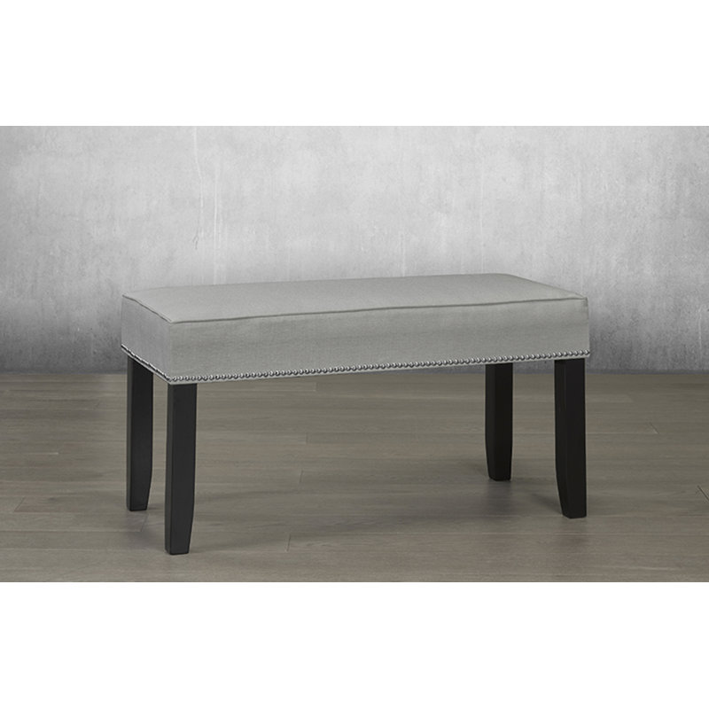 Banc en faux cuir Brynlee, Pierre