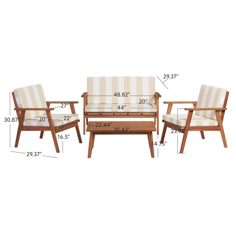 Avelina, Natural Stripe