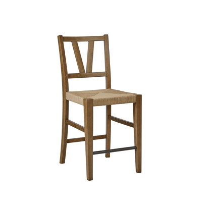 Fauteuil à hauteur de comptoir à lattes