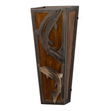 Rustic Lodge 1 - Light Flush Mounted Sconce