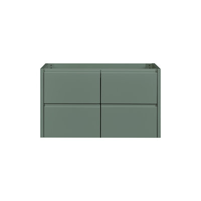   Base de meuble-lavabo mural simple 36 po West en vert rétro