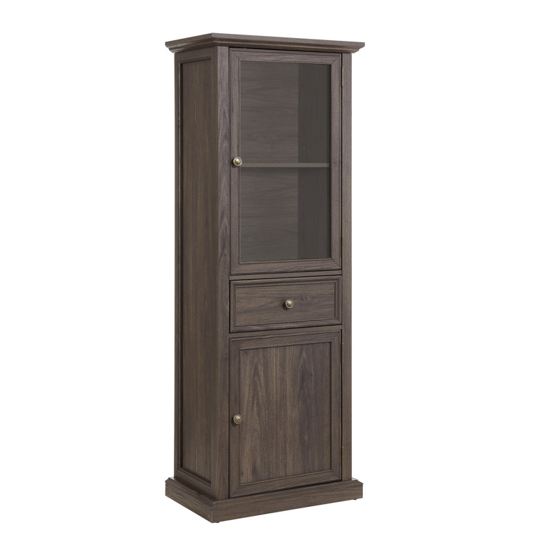 Armoire de literie autoportante, Brun