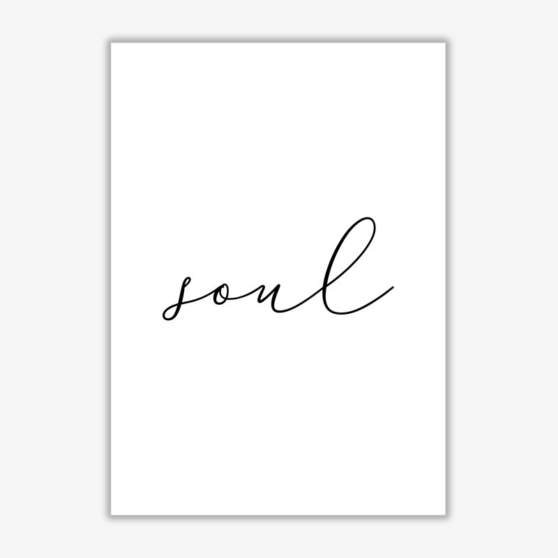Soul by Pixy Paper - Single Picture Frame Print, Print Only, 42cm H x 29.7cm W