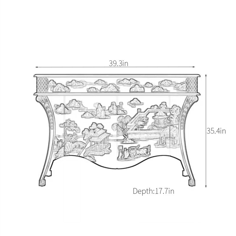 Hand-Painted Porch Cabinets