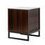 Table de chevet 2 tiroirs en espresso