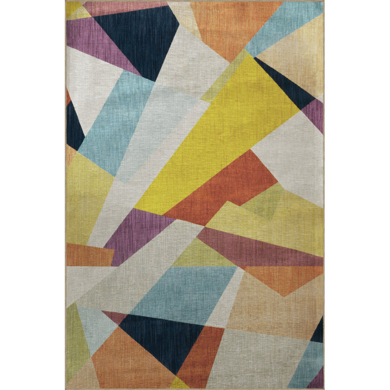 Xaven Geometric Indoor / Outdoor Rug, Runner 3'4" x 8'3"