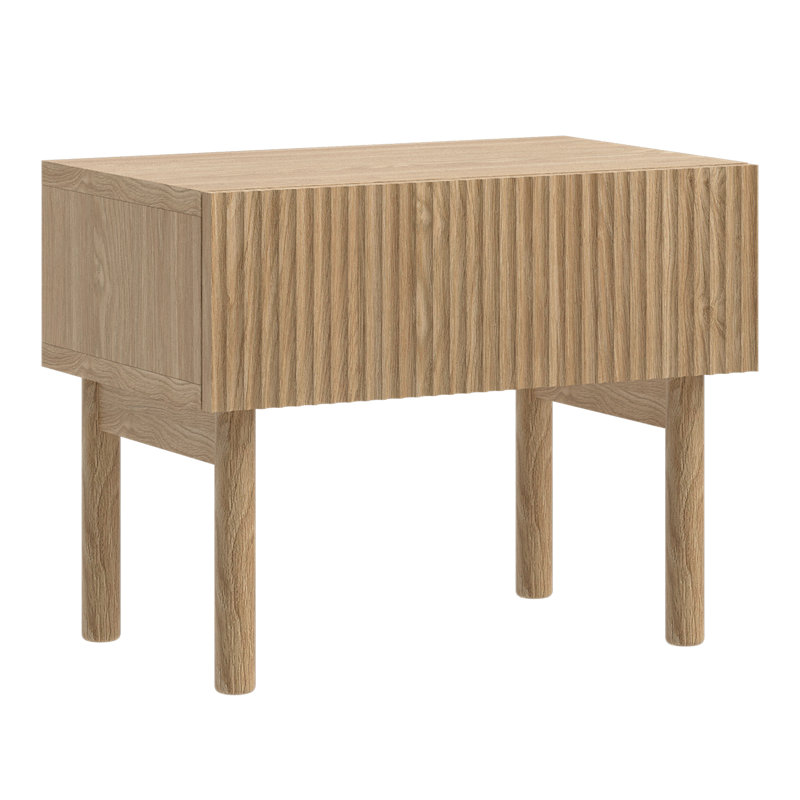 Cantey 50cm W Manufactured Wood Bedside Table