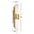  18" Luzerne Dimmable LED Bath Vanity & Wall Light, Aged Brass-118303504-118303506