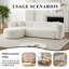 Canapé d'angle Compression Cloud, canapé moderne en chenille de 277 cm pour la maison-954895132