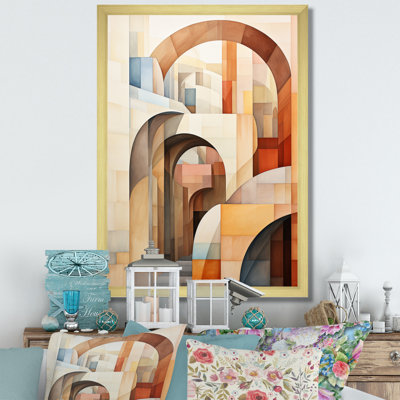 «Iqraa Beige Bridge Dynamic Archway», reproduction sur toile