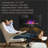 Electric Wall-Mounted Fireplace 28.5" 1500W with Flame Effect | 7 Color Lights | Black | Tempered Glass