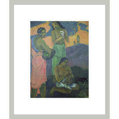 «Maternity or Three Women on the Seashore» par Paul Gauguin - Impression sur toile encadrée