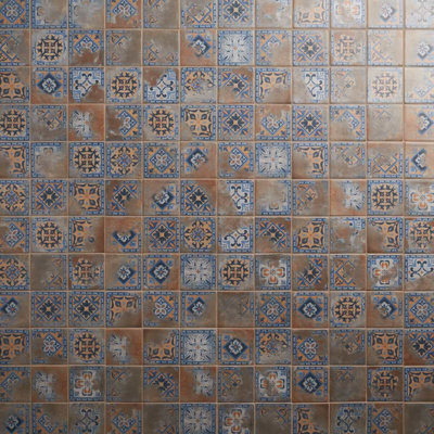 Atlas 3.39 In. X 3.93 In. Square Matte Porcelain Floor And Wall Tile (4.73 Sq. Ft. / Case)