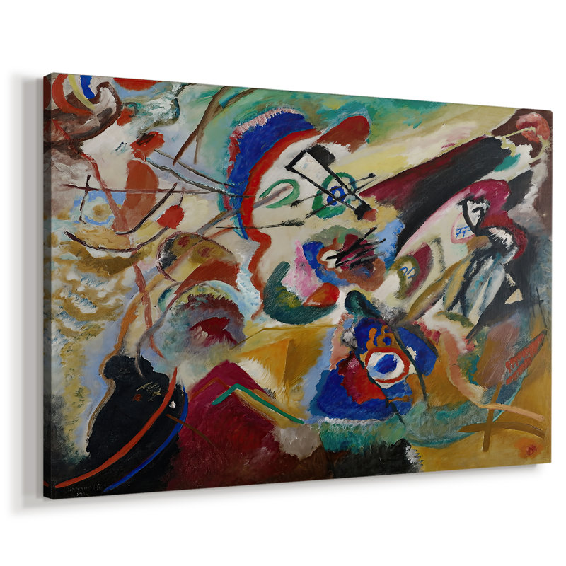 Improvisation (composition abstraite) - Wassily Kandinsky - Toile tendue avec châssis - 1913, 40 x 60