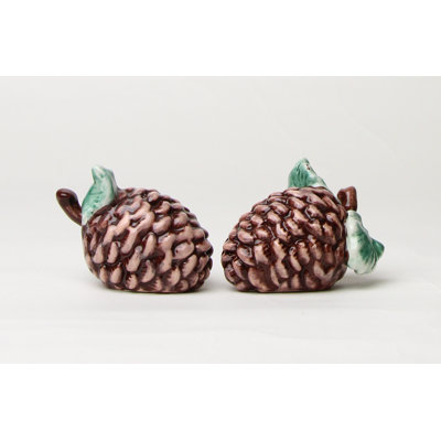 Cosmos Gifts Pine Cone 2-Piece Salt and Pepper Set