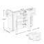 Îlot de cuisine avec support à épices, porte-serviettes et plateau de table en bois massif extensible-1026800727