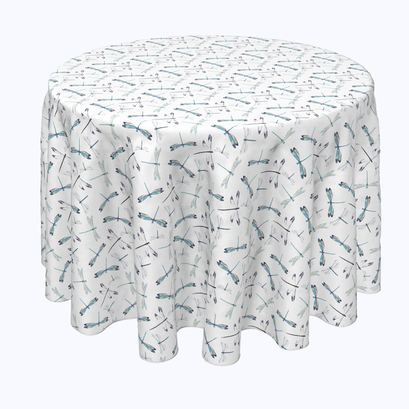 Brady Geometric Round Tablecloth, 84" x 84"