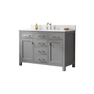 Dorel Living DA8050-C 36 in. Otum Bathroom Vanity Dark Walnut