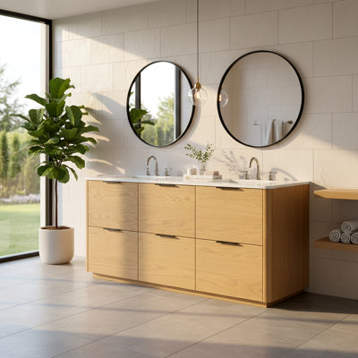 Meuble-lavabo double 72 po Gabrietta