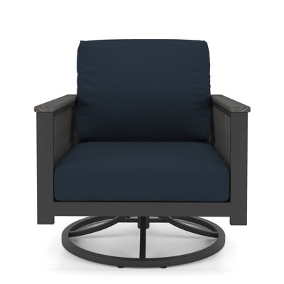 Townsend Outdoor Swivel Rocking Chair with Sunbrella Cushion by Birch Lane