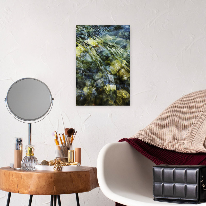 Art contemporain contemporain, paysage abstrait, H 12 po x l 8 po