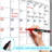 Large 36"x48" White Board Calendar Dry Erase Calendar For Wall 12 Month 