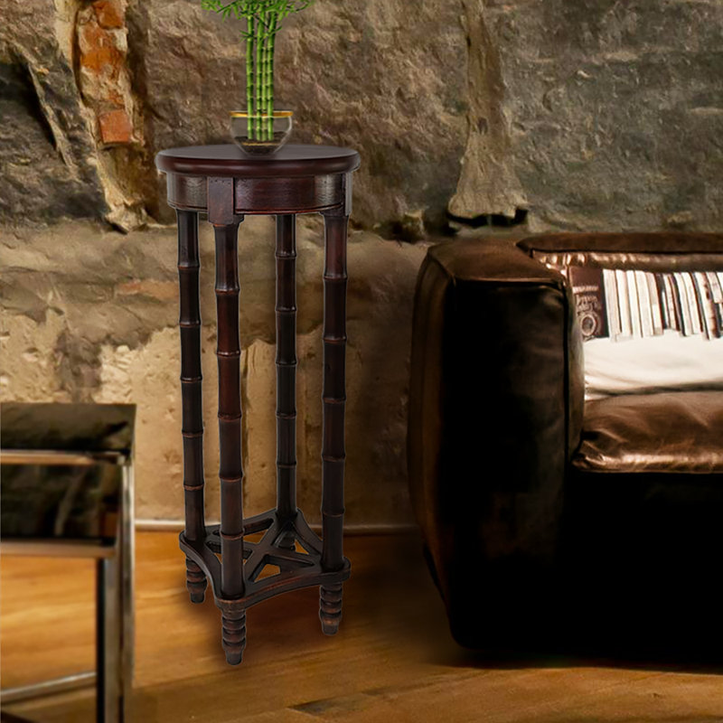 Piédestal de style bambou à deux couches
