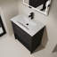 Meuble-lavabo autoportant 30 po avec lavabo en céramique, 2 portes à fermeture douce-1769365946