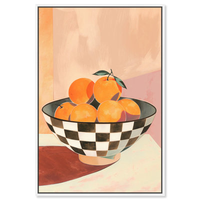 Art rétro sur toile, lueur orange