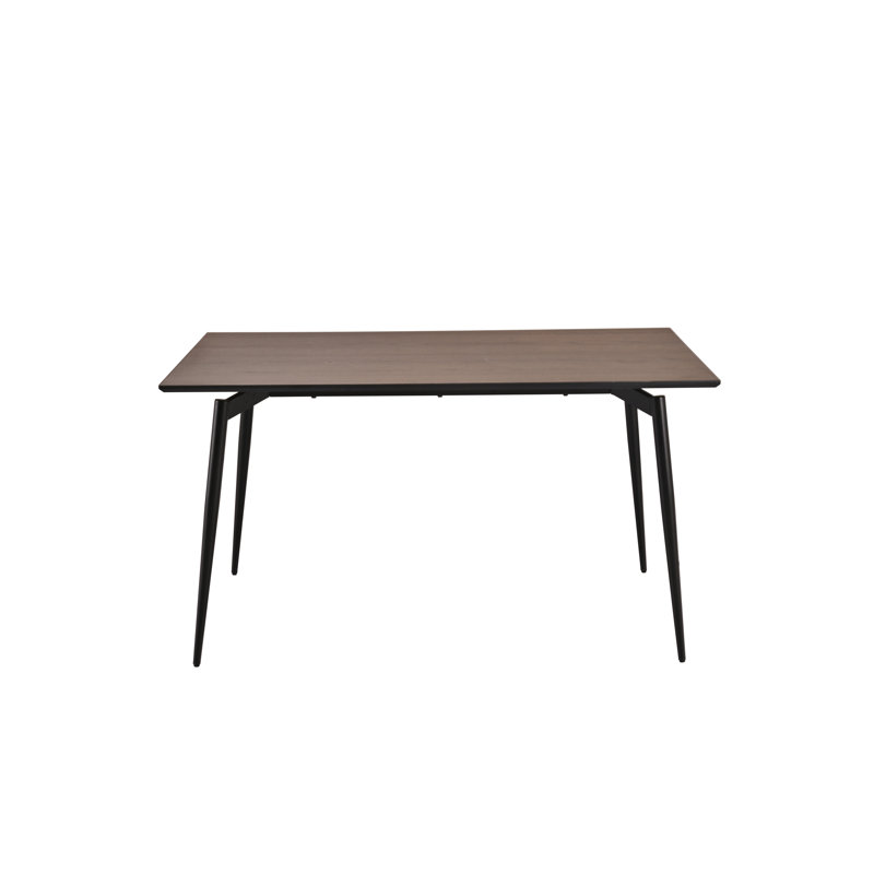Golub Dining Table, 75cm H x 140cm W x 90cm D, Brown Wood