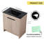 Meuble-lavabo simple 30,06 po avec comptoir en céramique-87935102