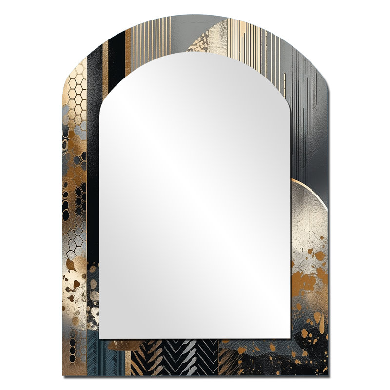 Miroir mural Shapes And Lines, 34 po x 25 po