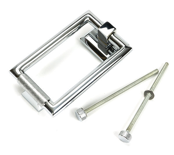 Brompton Door Knocker, Polished Chrome