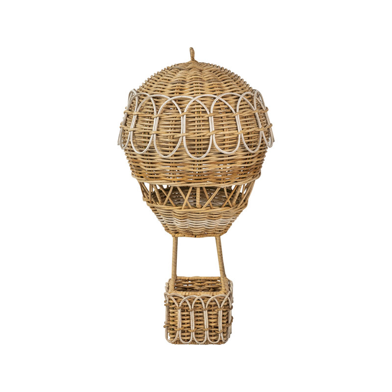 Provence Rattan Hot Air Balloon, 20" H x 10" W x 10" D